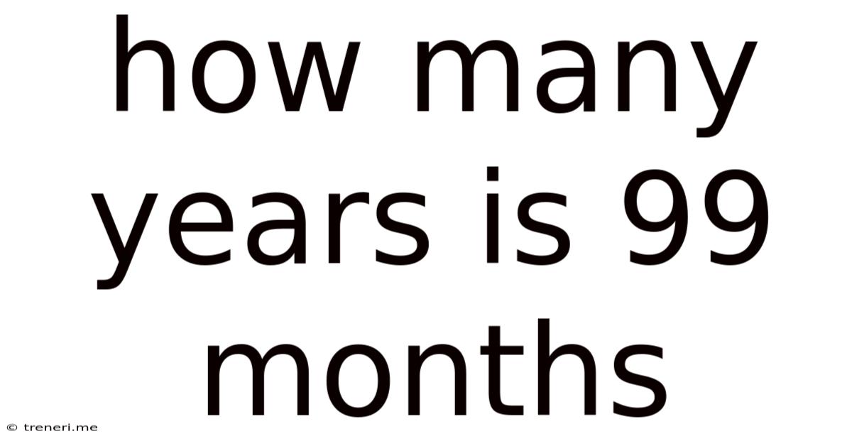 How Many Years Is 99 Months