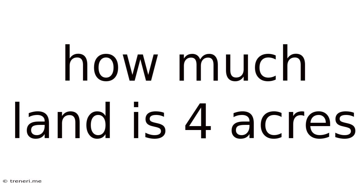 How Much Land Is 4 Acres