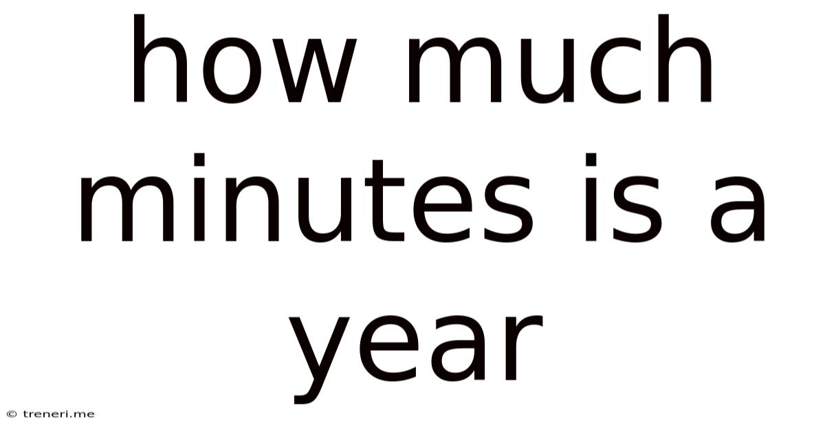 How Much Minutes Is A Year