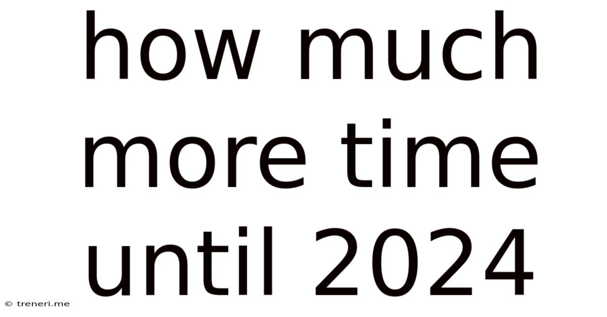 How Much More Time Until 2024