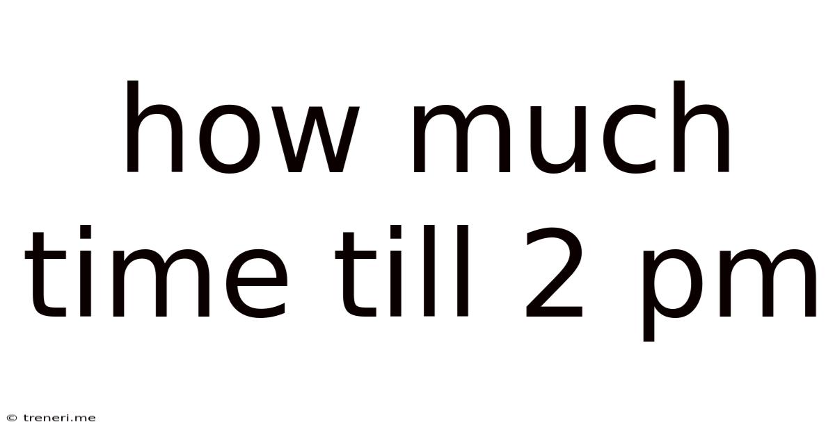How Much Time Till 2 Pm