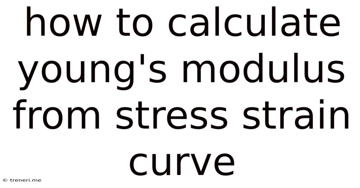 How To Calculate Young's Modulus From Stress Strain Curve