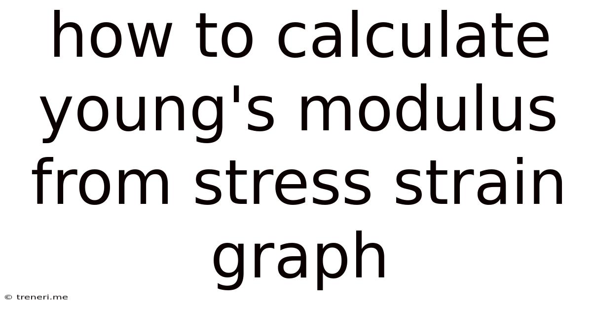 How To Calculate Young's Modulus From Stress Strain Graph