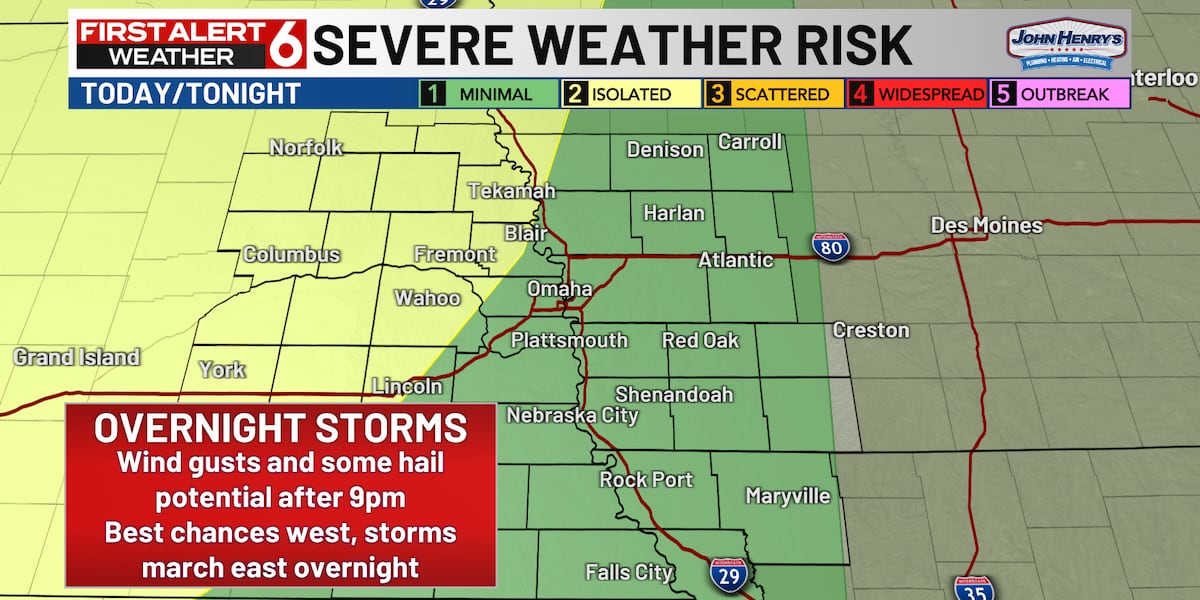 Jade's First Alert: Evening Warmth, Overnight Storms?