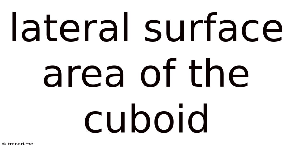 Lateral Surface Area Of The Cuboid