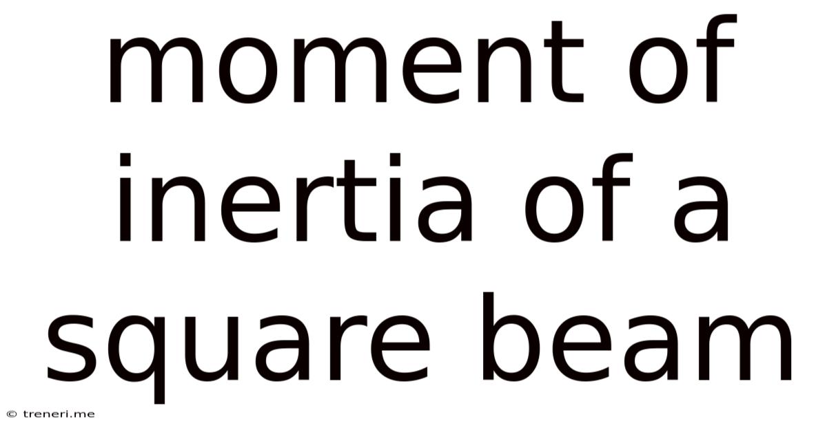 Moment Of Inertia Of A Square Beam