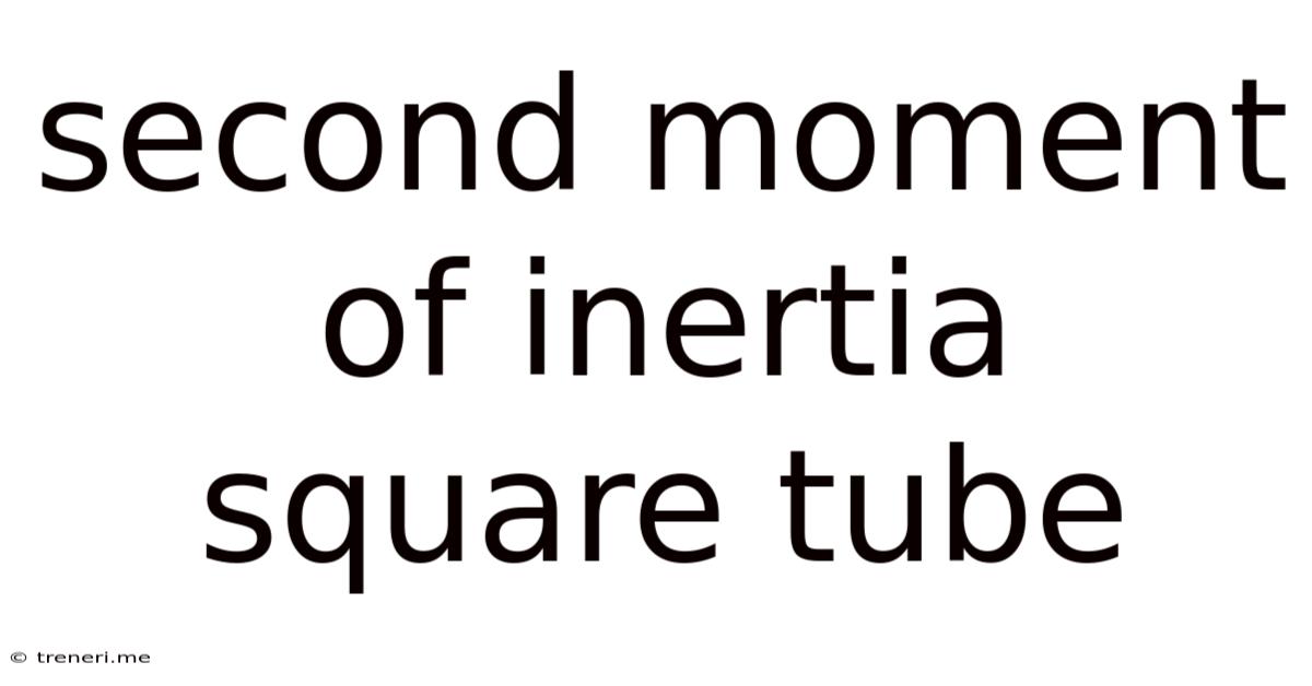 Second Moment Of Inertia Square Tube
