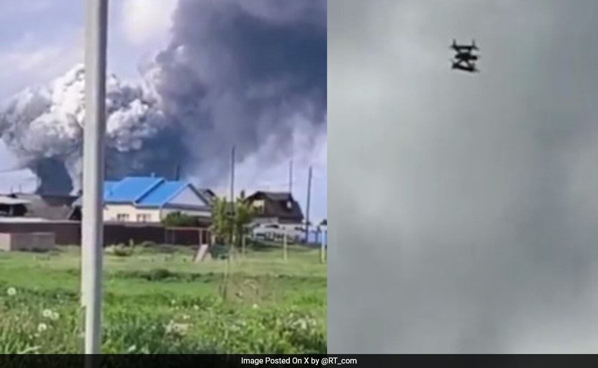 Ukrainian Drone Assault: Russian Airbase Hit