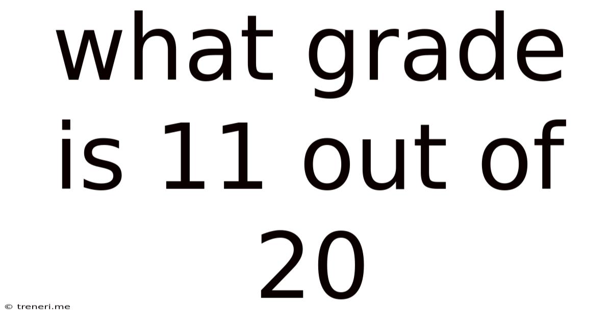 What Grade Is 11 Out Of 20