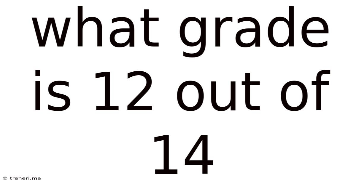 What Grade Is 12 Out Of 14