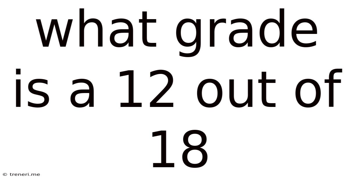 What Grade Is A 12 Out Of 18