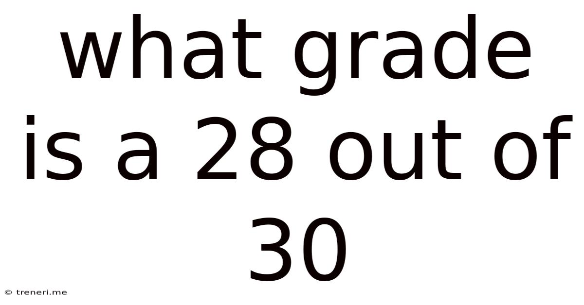 What Grade Is A 28 Out Of 30