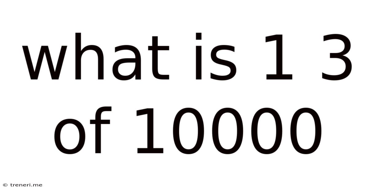 What Is 1 3 Of 10000