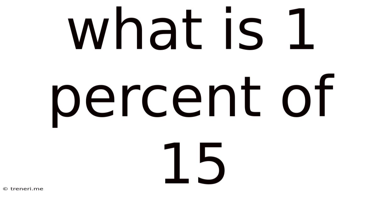 What Is 1 Percent Of 15