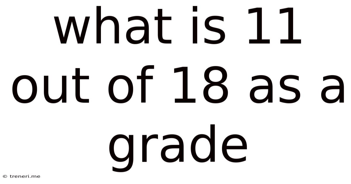 What Is 11 Out Of 18 As A Grade