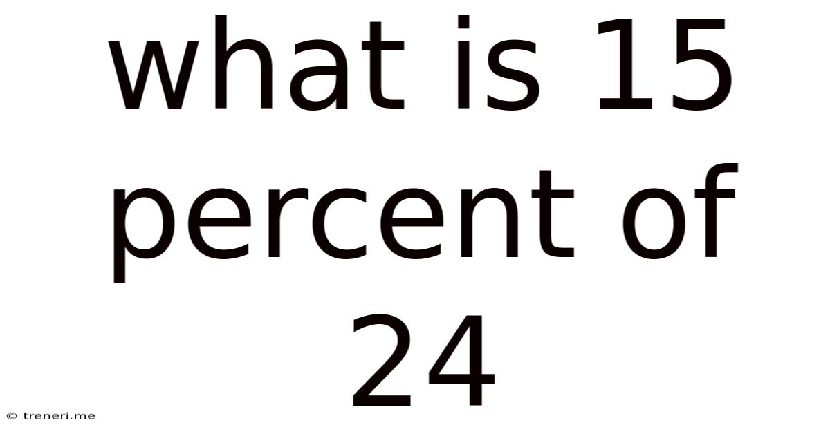 What Is 15 Percent Of 24