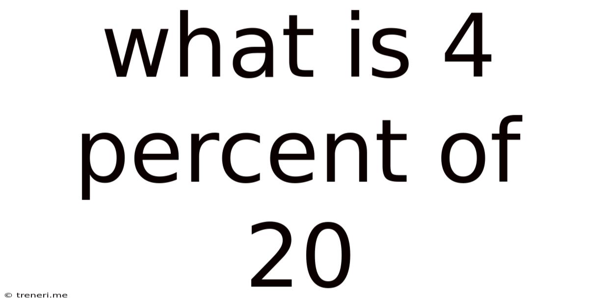 What Is 4 Percent Of 20