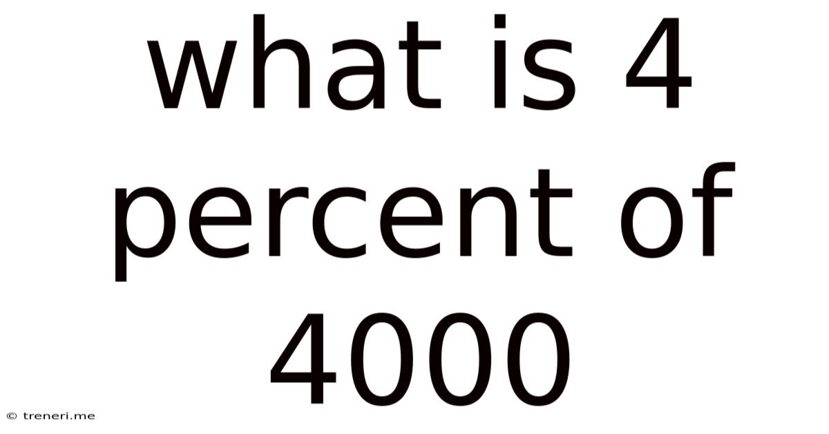 What Is 4 Percent Of 4000