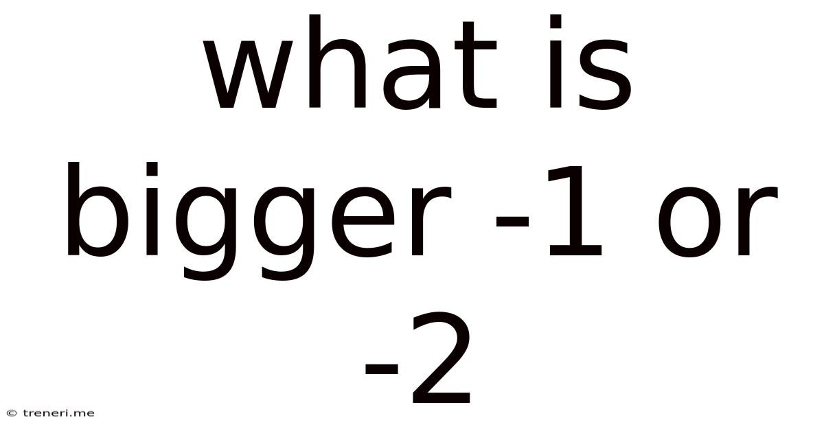 What Is Bigger -1 Or -2