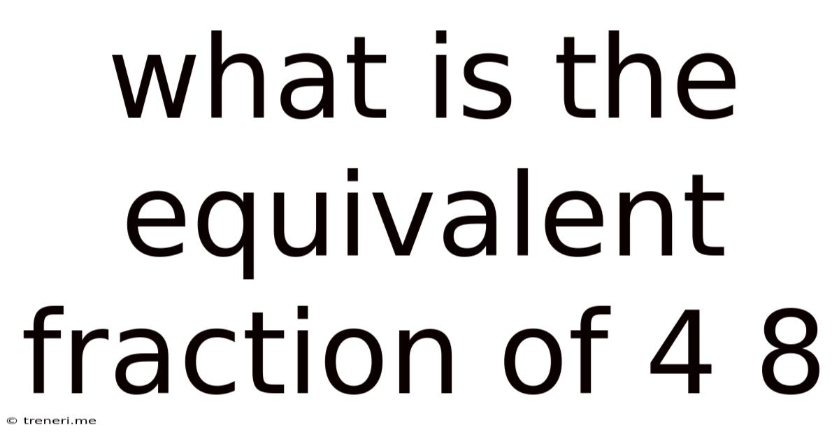 What Is The Equivalent Fraction Of 4 8