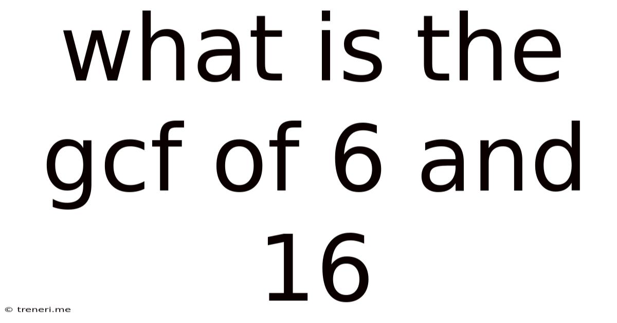 What Is The Gcf Of 6 And 16
