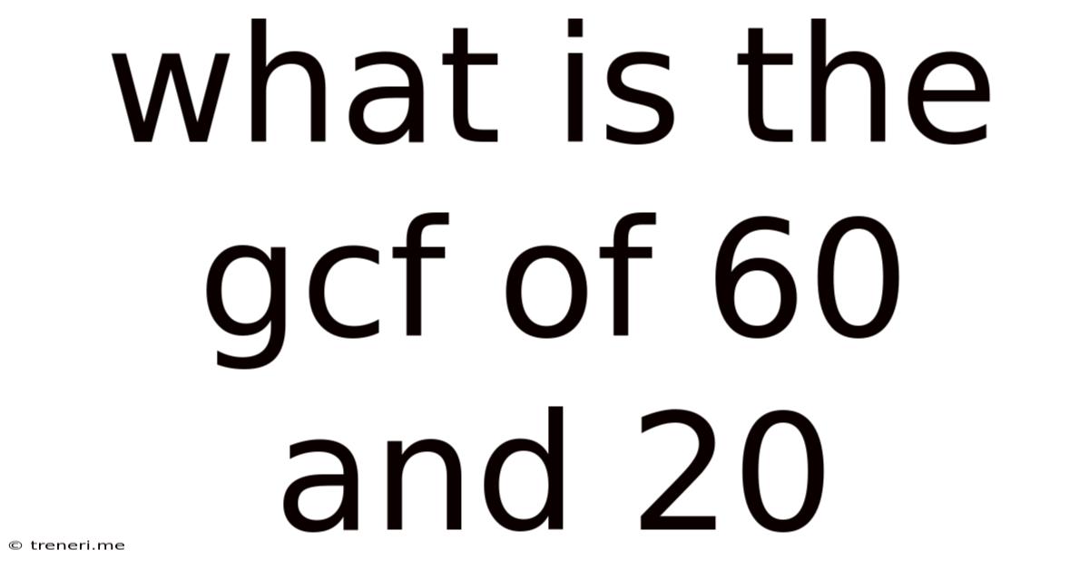 What Is The Gcf Of 60 And 20