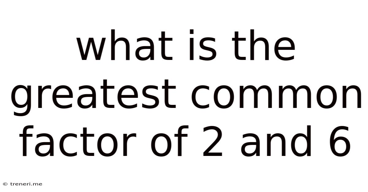 What Is The Greatest Common Factor Of 2 And 6