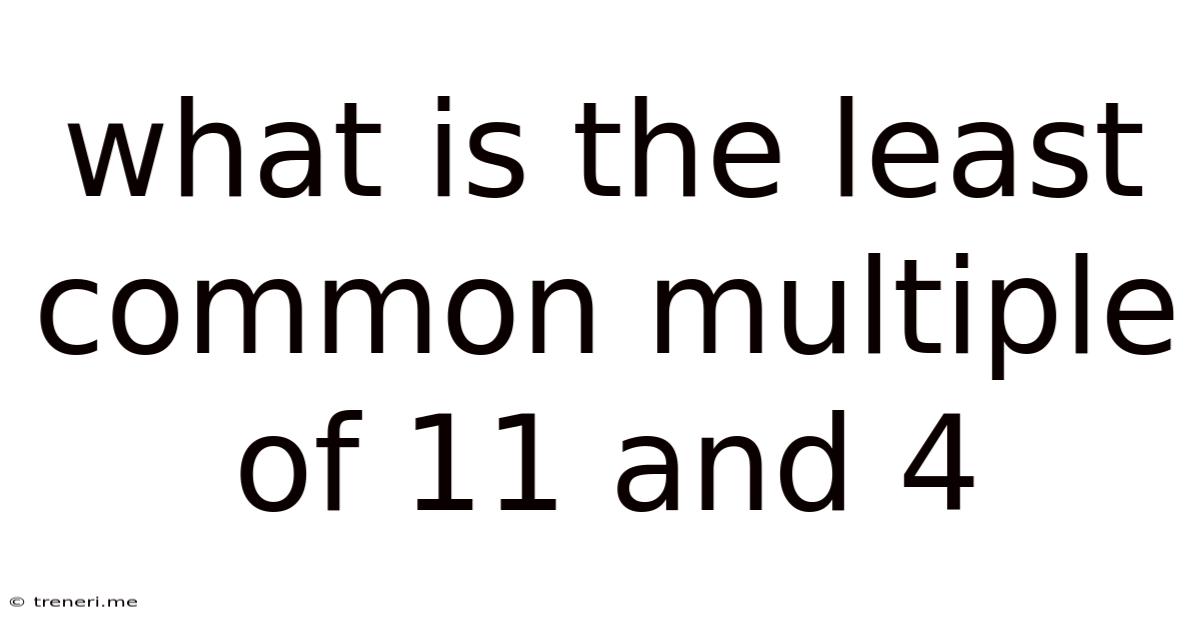 What Is The Least Common Multiple Of 11 And 4