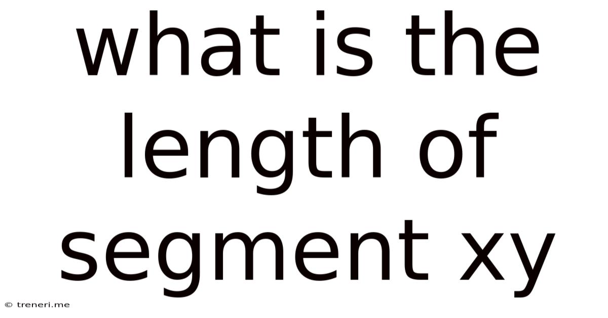 What Is The Length Of Segment Xy