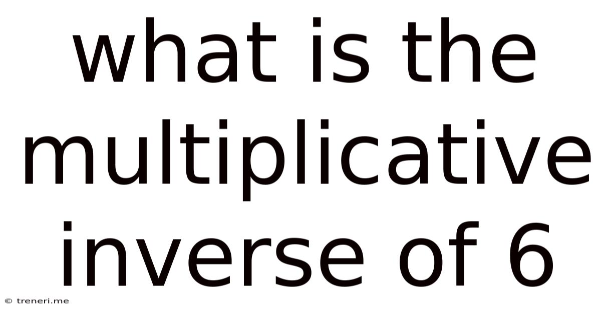 What Is The Multiplicative Inverse Of 6
