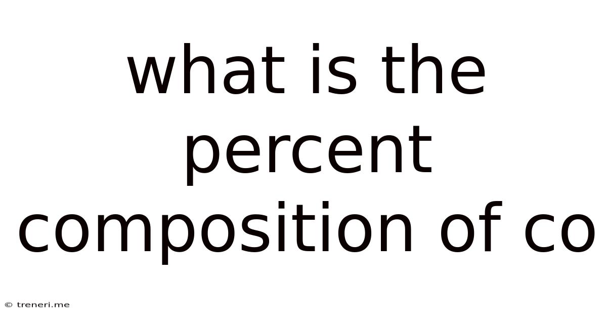 What Is The Percent Composition Of Co