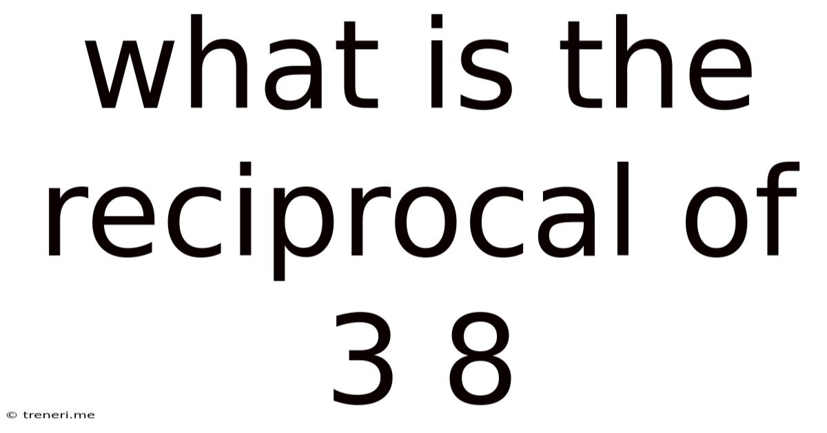 What Is The Reciprocal Of 3 8
