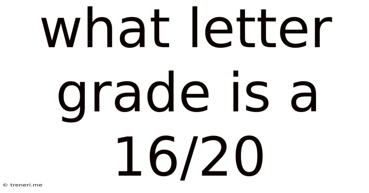 What Letter Grade Is A 16/20