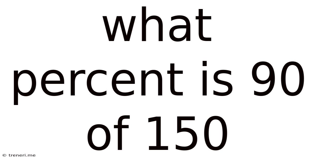 What Percent Is 90 Of 150