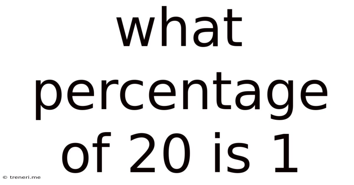 What Percentage Of 20 Is 1